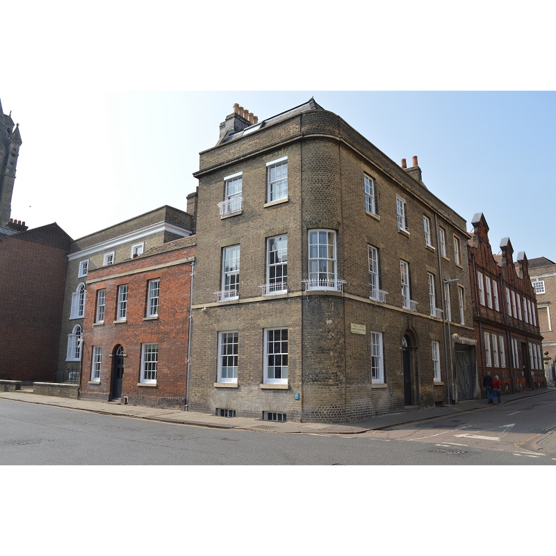 Front and side elevation of Kenmare House part of Pembroke College, Cambridge University