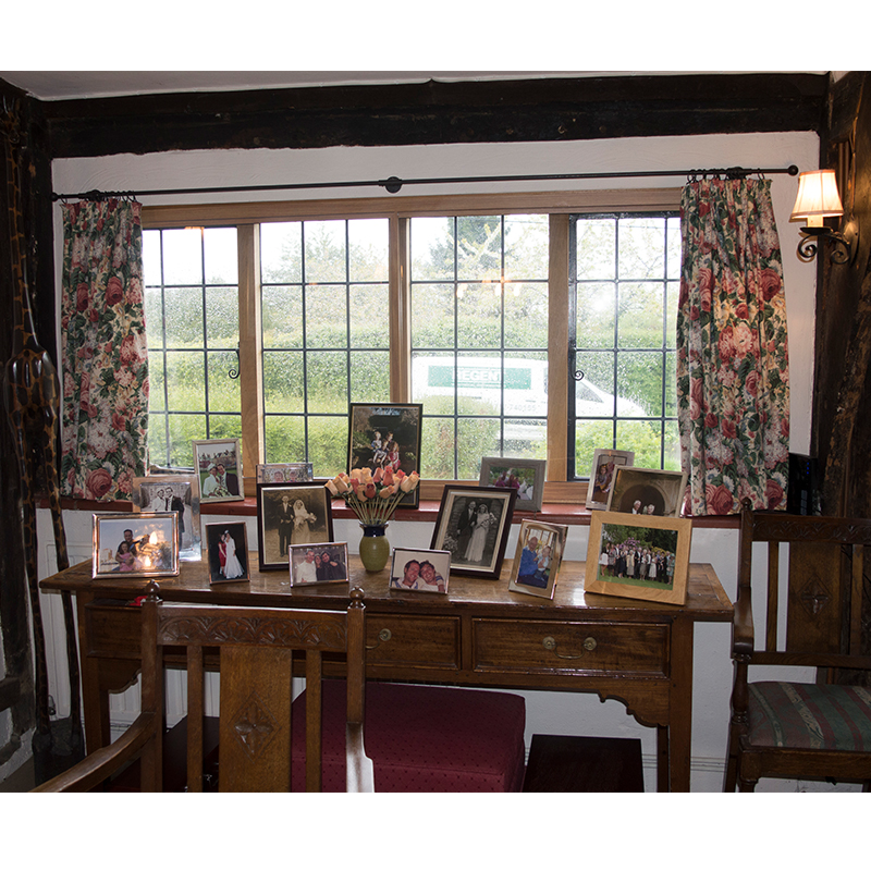 Grade II LIsted building with replaced Crittall windows and secondary glazing to improve noise insulation from passing traffic next to the sitting room