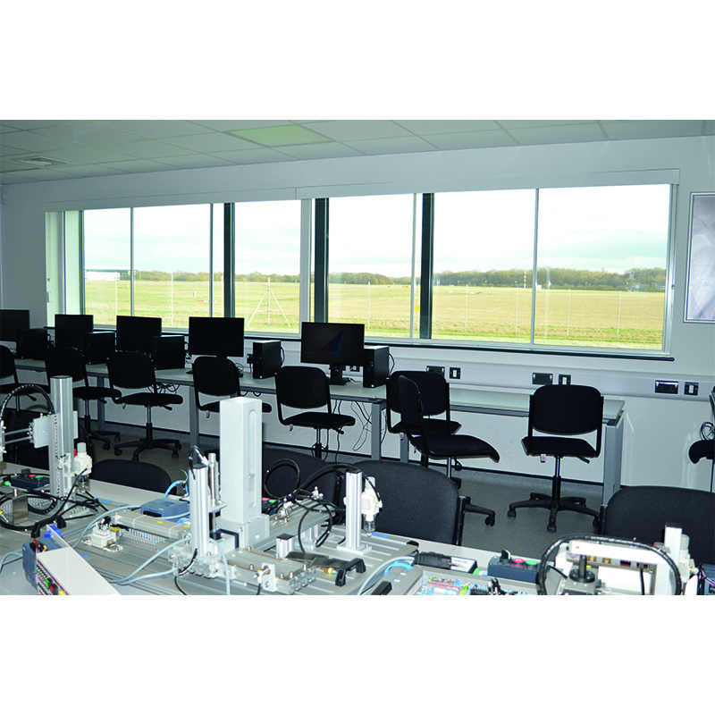 Selectaglaze acoustic secondary glazing at Stansted Airport College IT suite overlooking the airfield